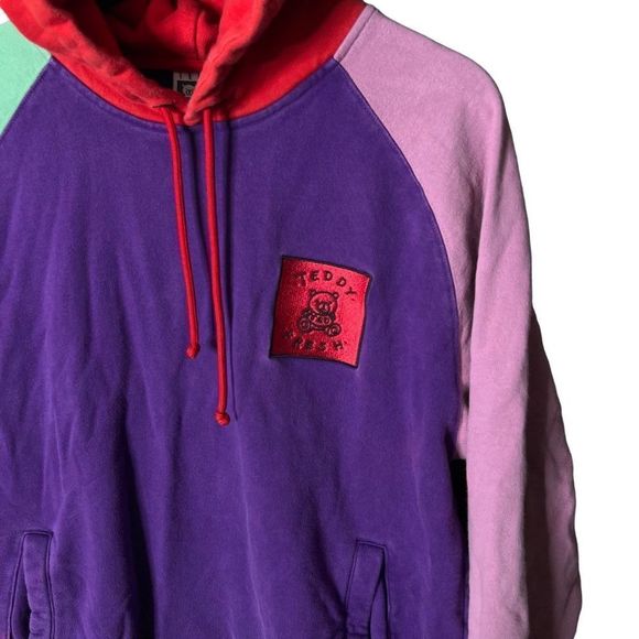 Teddy Fresh Color Block Hoodie Medium - Picture 2 of 5